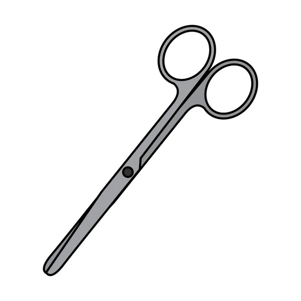 Icono de tijeras quirúrgicas aisladas — Vector de stock