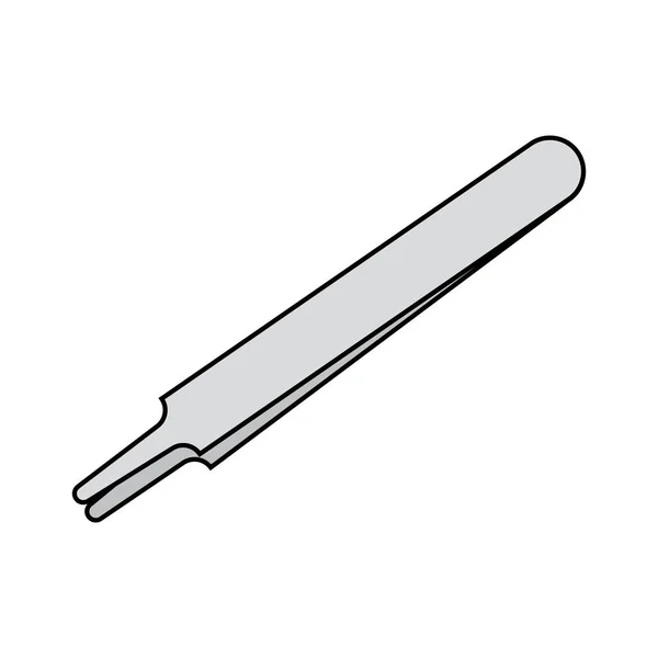 Изолированный значок хирургического щипца — стоковый вектор