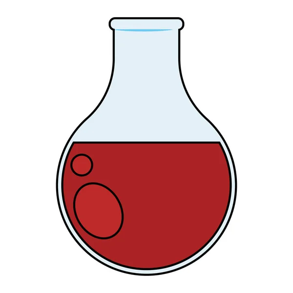 Icono aislado del tubo de ensayo — Archivo Imágenes Vectoriales