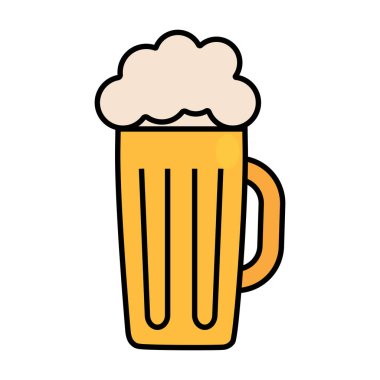 İzole bira bardağı simgesi