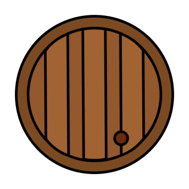 İzole bira fıçısı ikonu