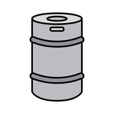 İzole bira kutusu simgesi