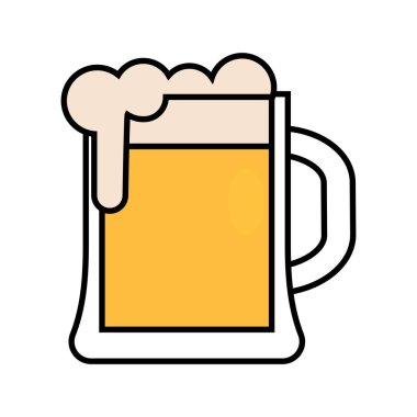 İzole bira bardağı simgesi