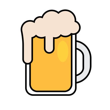İzole bira bardağı simgesi