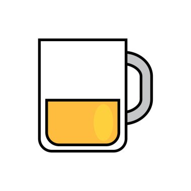 İzole bira bardağı simgesi