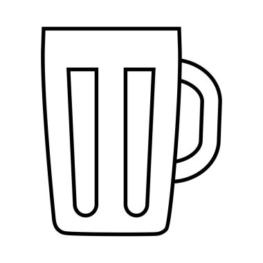 İzole bira bardağı simgesi