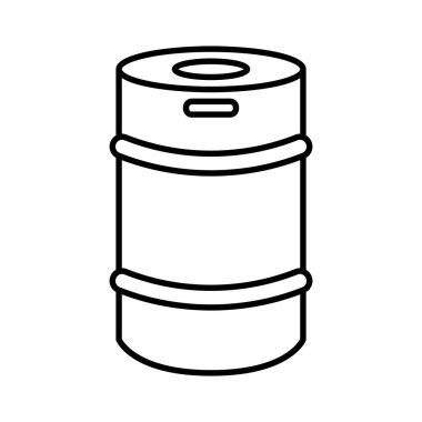 İzole bira kutusu simgesi