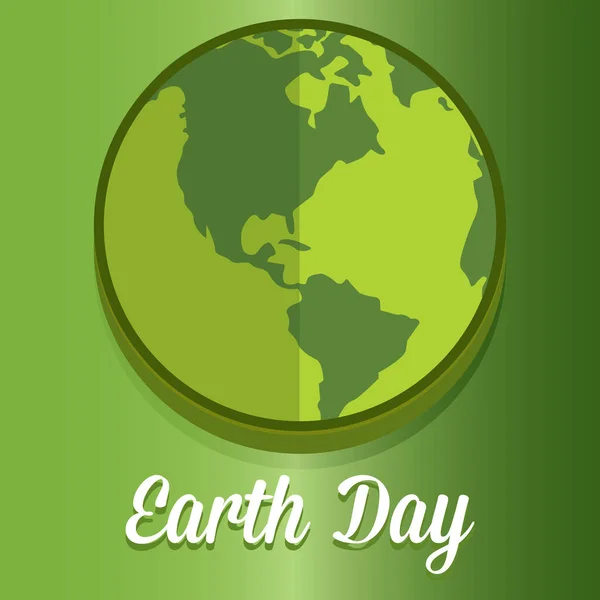 Earth day poster — Stock Vector