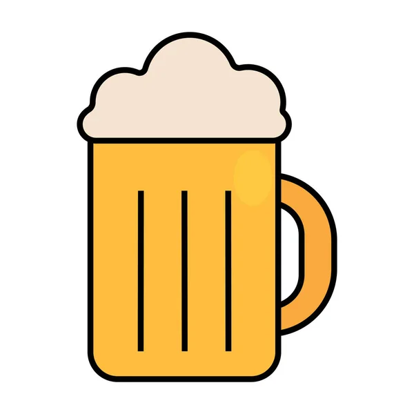 Geïsoleerde biermok icoon — Stockvector