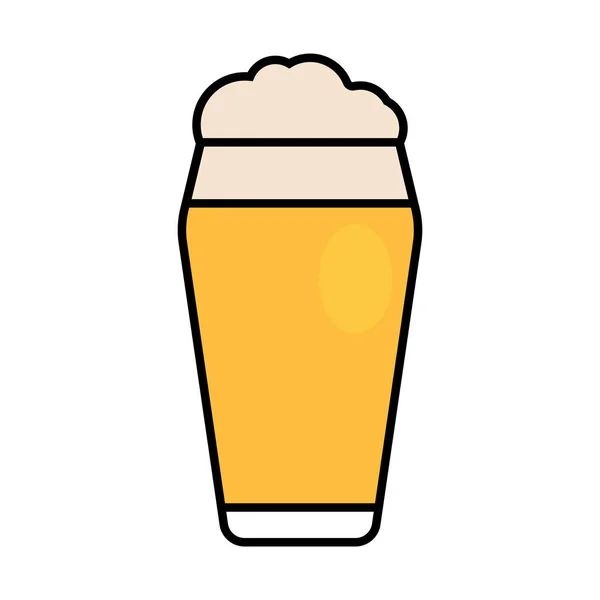 Ícone de vidro de cerveja isolado —  Vetores de Stock
