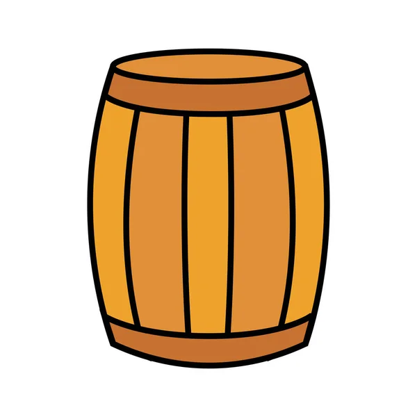 Isolated beer barrel icon — Stock Vector