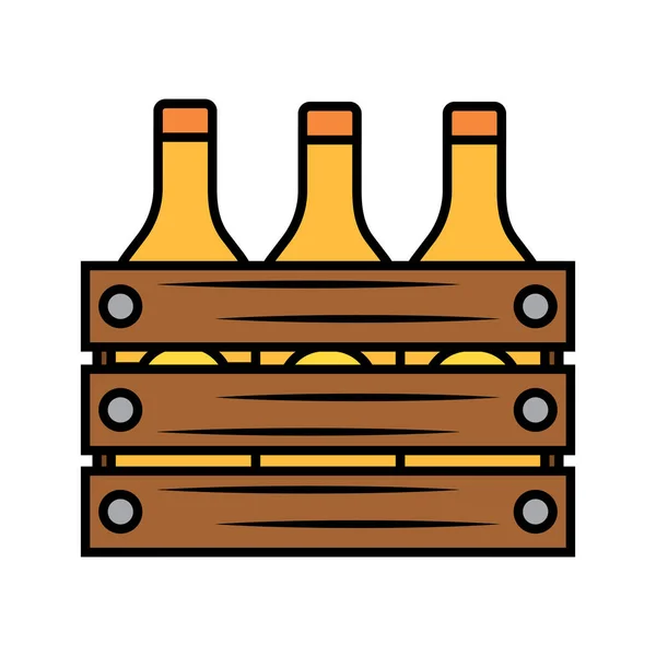 Εικονίδια μπουκάλια μπύρας — Διανυσματικό Αρχείο