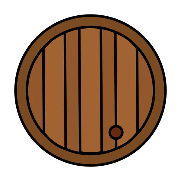 İzole bira fıçısı ikonu — Stok Vektör