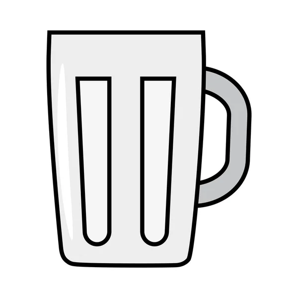 Vereinzelte Bierkrug-Ikone — Stockvektor
