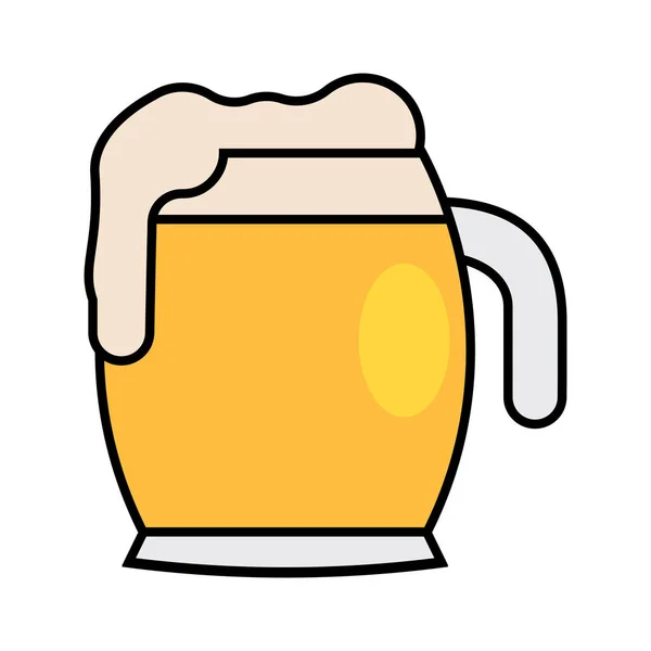 Ícone de caneca de cerveja isolado —  Vetores de Stock