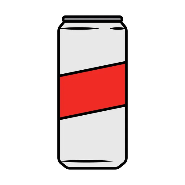 Icono de lata de cerveza aislada — Vector de stock