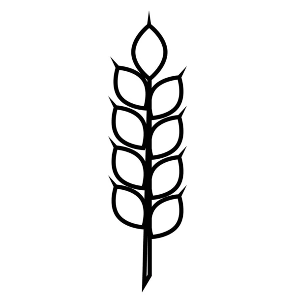 Icono de trigo aislado — Vector de stock