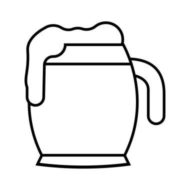 İzole bira bardağı simgesi