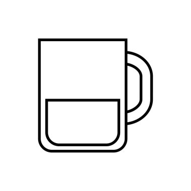 İzole bira bardağı simgesi