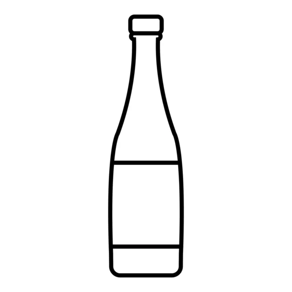 Icono de botella de cerveza aislada — Vector de stock