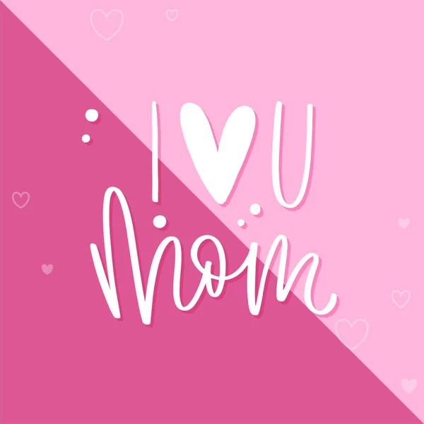 Affisch för mamma med text — Stock vektor