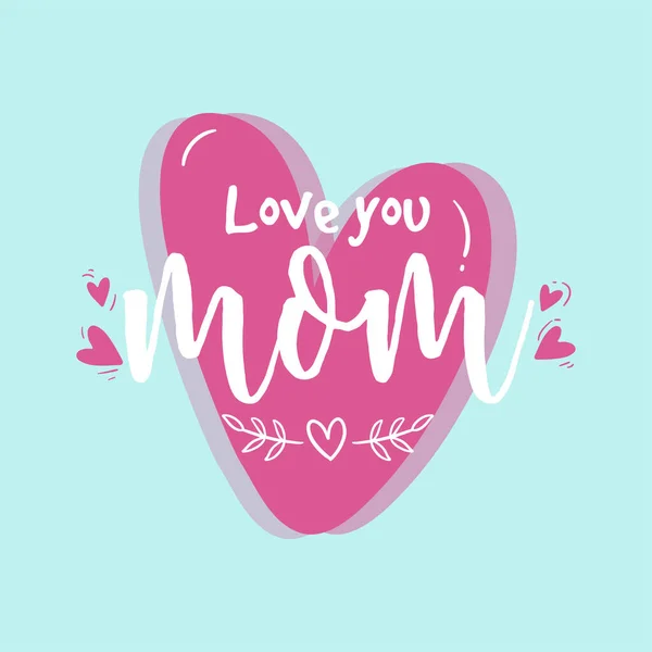 Póster para mamá con texto — Vector de stock