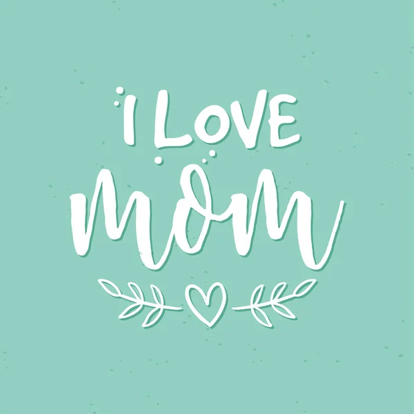 Cartaz para a mãe com texto —  Vetores de Stock