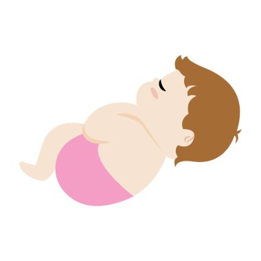 Terk edilmiş şirin bebek.