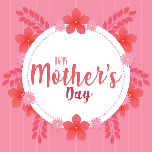 Happy mothers day card — Stock Vector