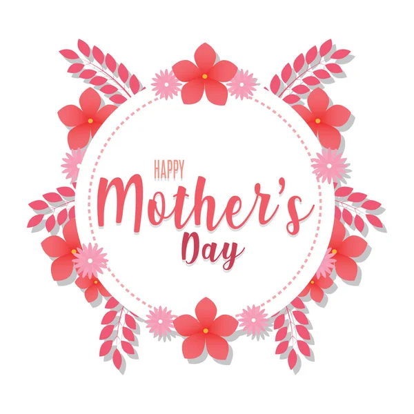 Carte Happy Mothers Day — Image vectorielle