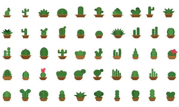 Icono de cactus en una maceta — Archivo Imágenes Vectoriales