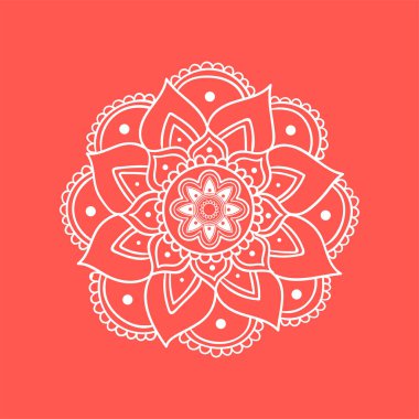 Mandala. Çiçek deseni