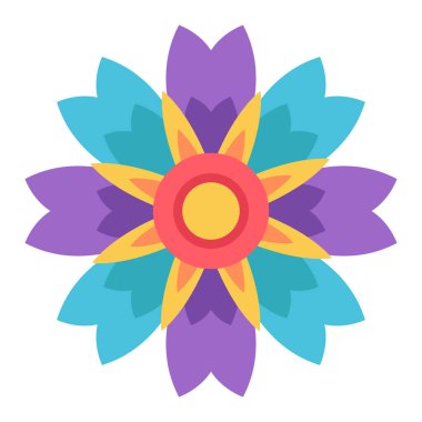 İzole renkli çiçek