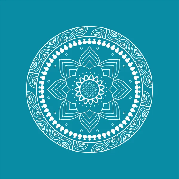 Mandala. Patrón floral — Archivo Imágenes Vectoriales