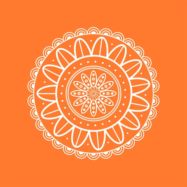 Mandala vagyok. Virágminta — Stock Vector