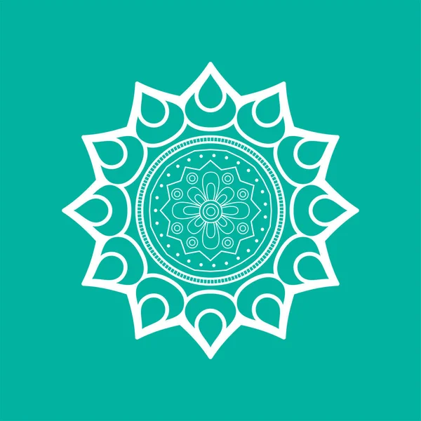 Mandala. Bloemenpatroon — Stockvector