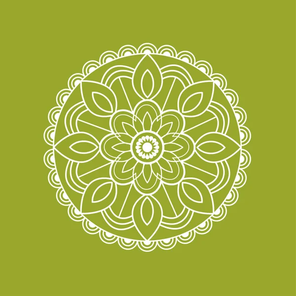 Mandala. Patrón floral — Archivo Imágenes Vectoriales