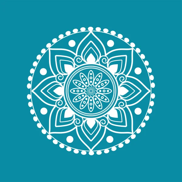 Mandala. Patrón floral — Archivo Imágenes Vectoriales