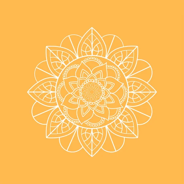 Mandala. Patrón floral — Archivo Imágenes Vectoriales