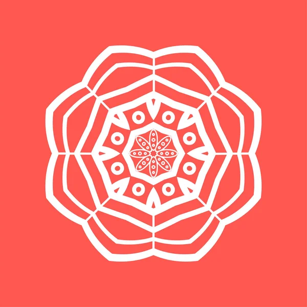 Mandala. Bloemenpatroon — Stockvector