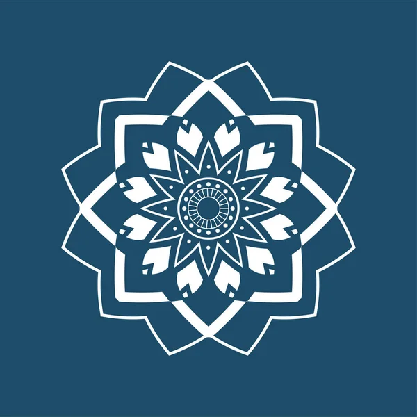 Mandala. Patrón floral — Vector de stock