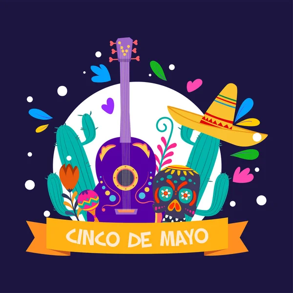 5 Cartel de mayo — Vector de stock