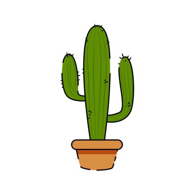 İzole kaktüs simgesi