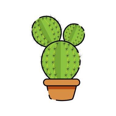İzole kaktüs simgesi