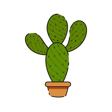İzole kaktüs simgesi