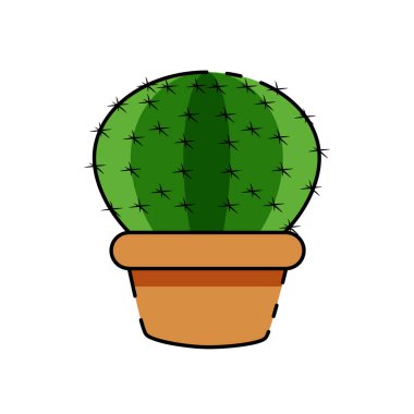 İzole kaktüs simgesi