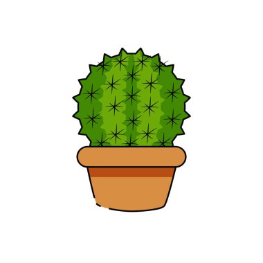 İzole kaktüs simgesi