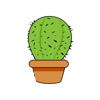 İzole kaktüs simgesi