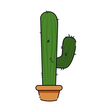 İzole kaktüs simgesi