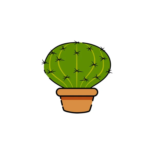 Isolée icône de cactus — Image vectorielle